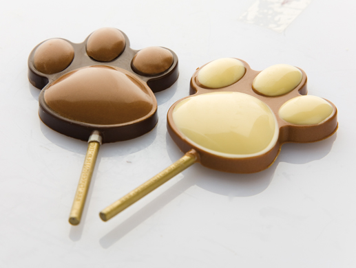 Chocolat Form Animal Footprint Lollipop Polycarbonate Chocolate Mould